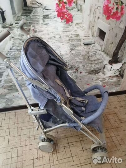Коляска трость babyton sport blue melange