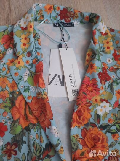 Блузка рубашка zara