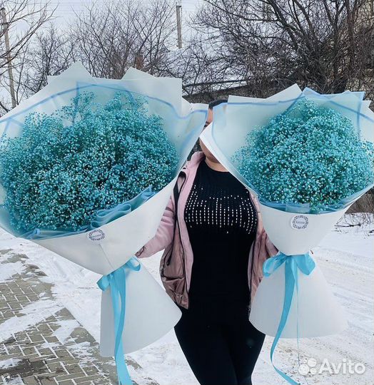 Букет Нежной гипсофилы, доставка букетов