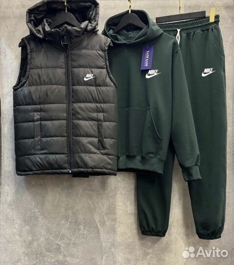 Спортивный костюм тонки с жилеткой Найк