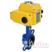 Затвор дисковый поворотный DN.ru WCB-316L-NBR Ду125 Ру16, углеродистая сталь, уплотнение - NBR, с эл