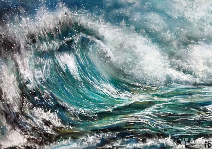 Авторская картина с морем 