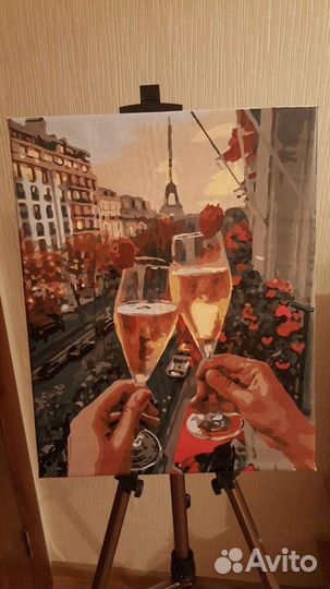 Картина на холсте Романтика в Париже