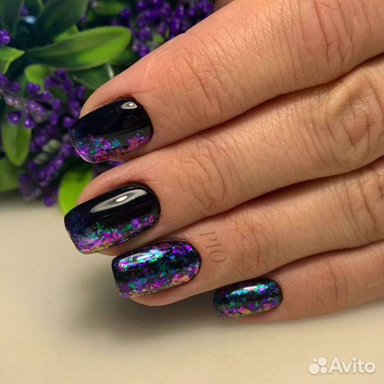 Комбинированный маникюр гель-лак (шеллак)