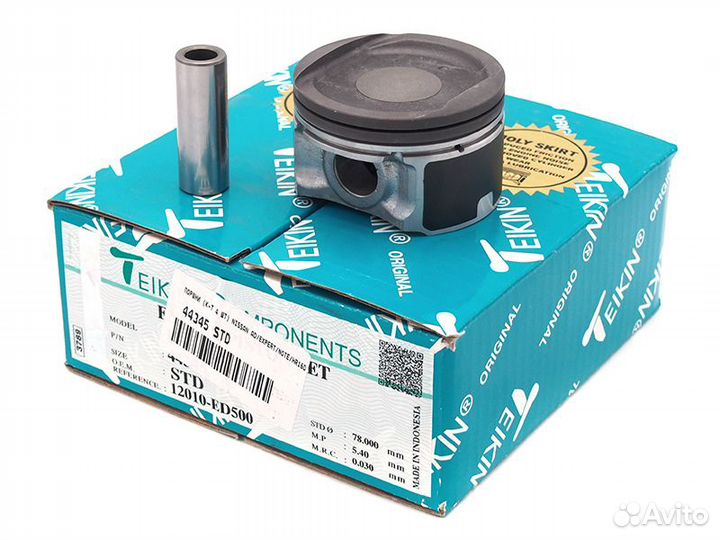 Поршни (к-т 4 шт) nissan AD, expert, note HR16DE 06