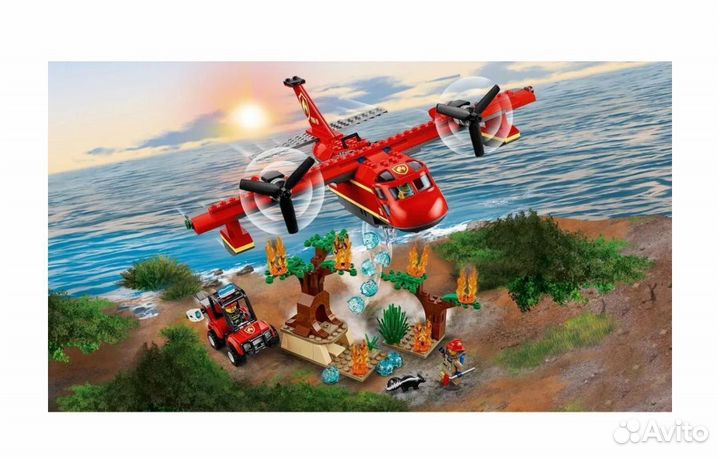 Конструктор Lego City Пожарный самолёт