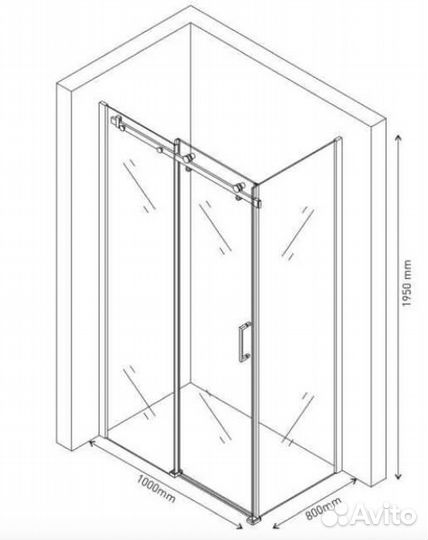Душевой уголок с поддоном