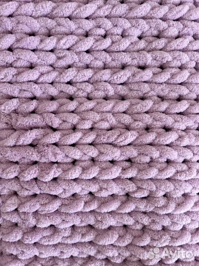 Вязаный плед