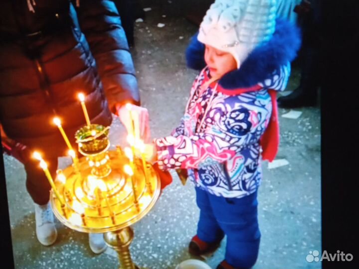 Зимний костюм на девочку 3-4 года