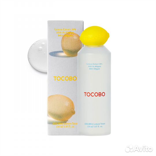 Тонер tocobo AHA BHA Lemon Toner 150m