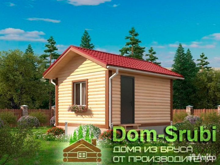 Харовск. Хорошая надёжная Баня из бруса Б-3 (4х5)