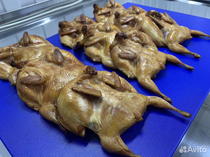 Перепелки горячего копчения