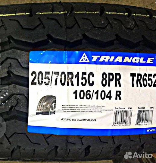 Грузовые 205/70 R15C LT 8PR Triangle TR652