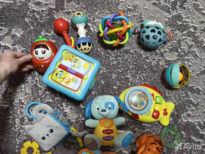 Детские игрушки, погремушки куб интерактивный