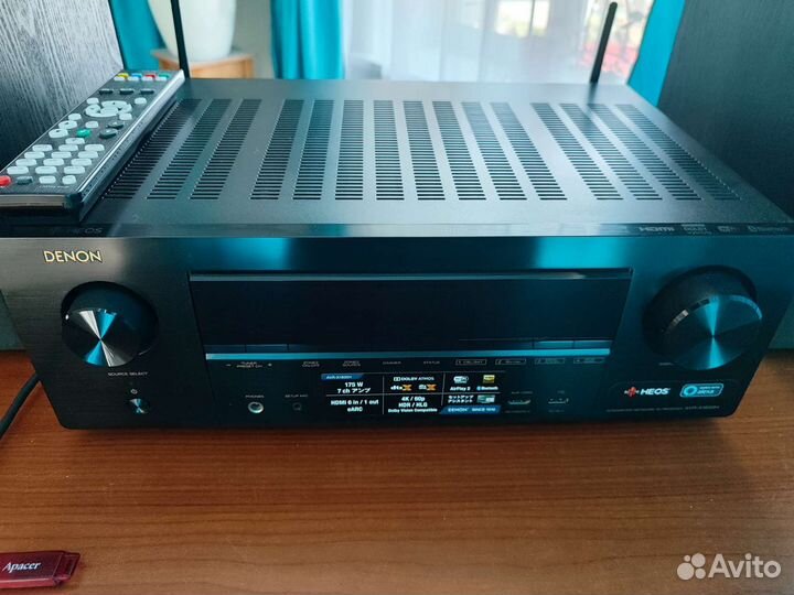 Av ресивер Denon AVR X1600,Heos,Dolby Atmos, 4k