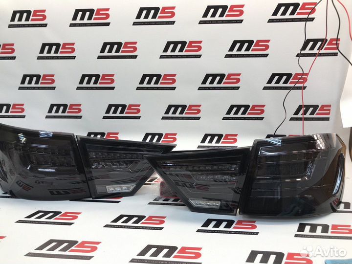 Задние фонари Веста стиль Ауди черные