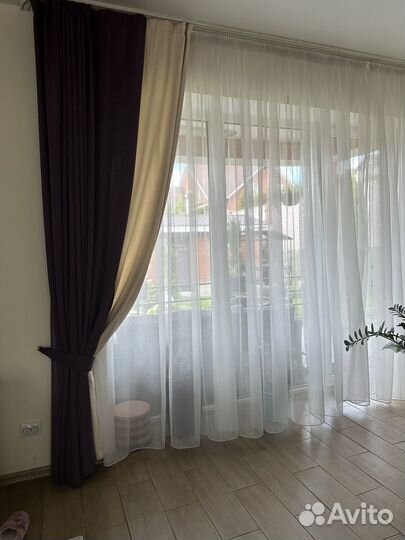 Комплект шторы и тюль бу