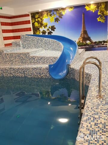 Сауны с бассейном,водной горкой, финская, турецкая