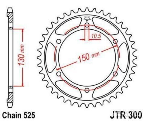 Звезда ведомая JTR300 48