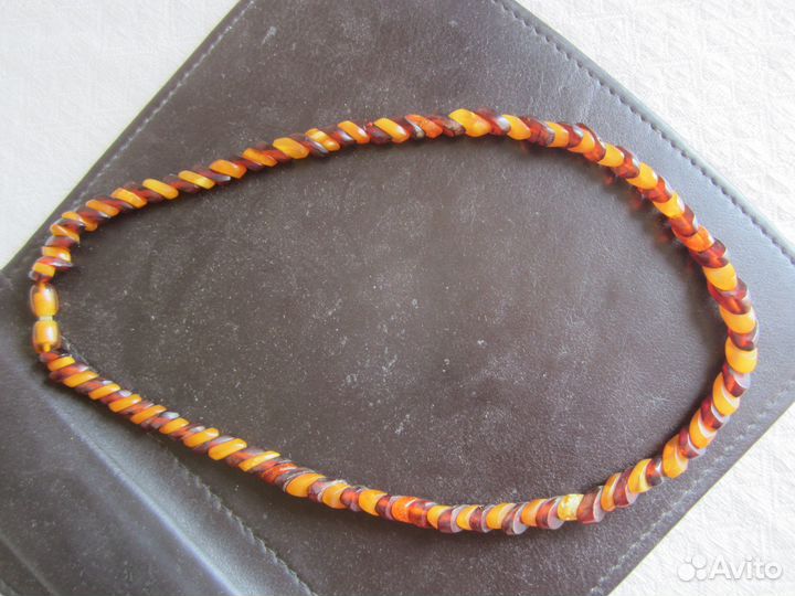 Янтарь3 СССР Бусы2: 70гр, 20гр+ Колье24гр Новое