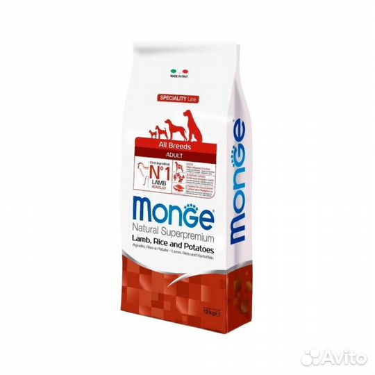 Сухой корм для собак Monge Speciality line 12 кг