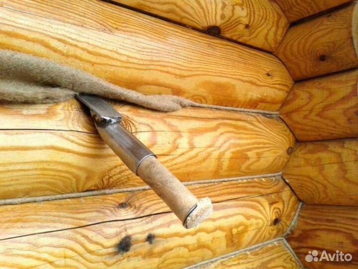 Шлифовка, конопатка, покраска домов