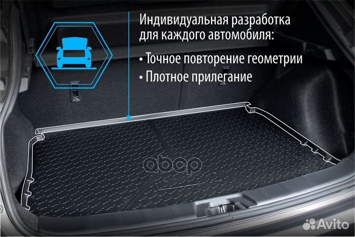 Коврик багажника KIA optima 16- 12807003 Rival