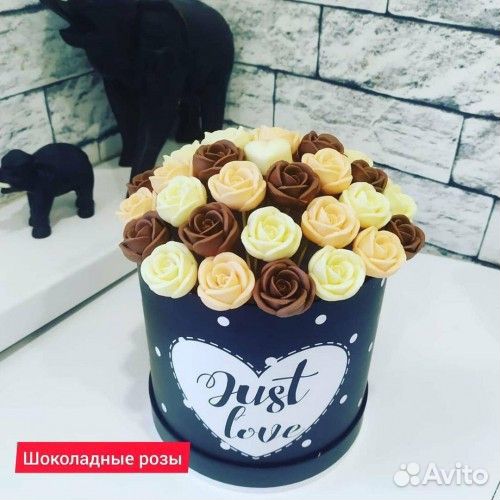 Коробка шоколадных роз (51 роза) арт. 3241 в Хабар