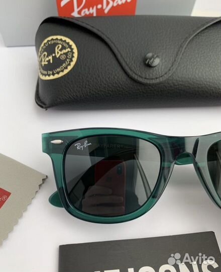 Очки ray ban wayfarer 50 зеленые