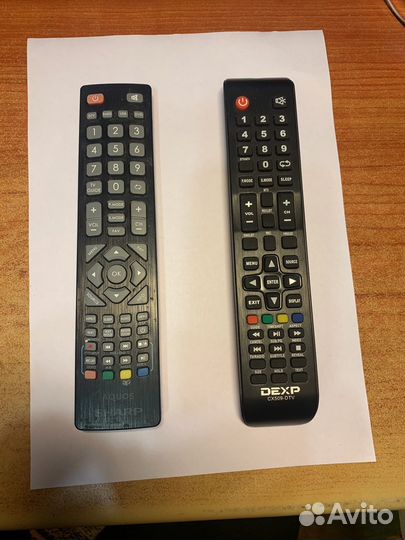 Пульты ду Dexp cx509-DTV и Sharp aquos