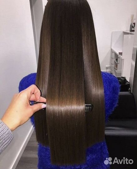 Кератиновое выпрямление волос