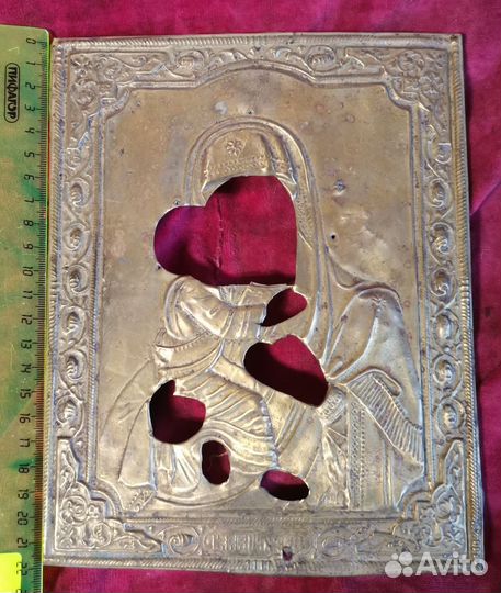 Икона оклад Владимирская Богородица 22х17,5 см