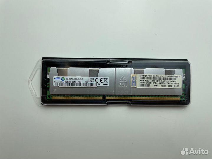 Серверная samsung 32GB DDR3 REG ECC 1600MHz
