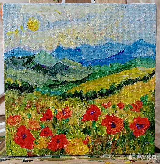 Картина акрилом на холсте