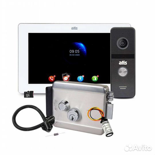 Комплект домофона с электромеханическим замком