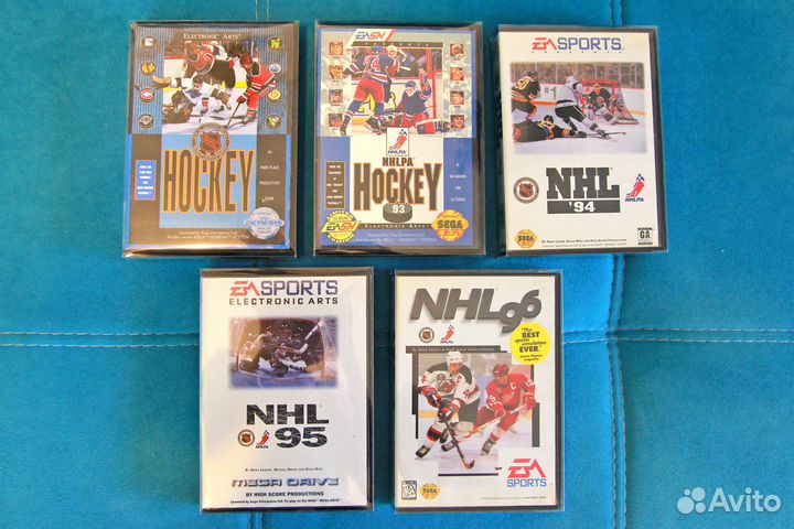 Коллекция игр NHL для Sega Megadrive