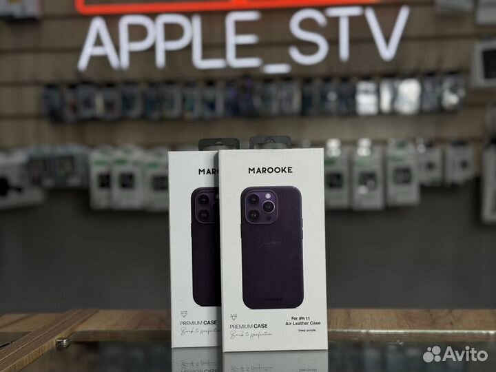 Чехол Marooke iPhone 11 Purple из Эко кожи