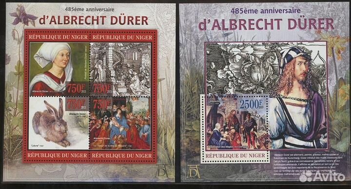 Нигер Живопись. Художники Блок + малый лист 2013