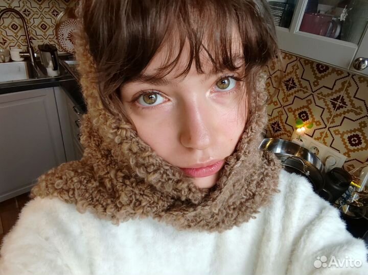 Косынка букле зимняя