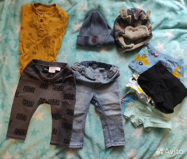 Вещи пакетом на мальчика 68-74