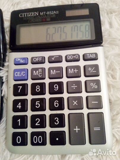 Калькуляторы casio и citizen