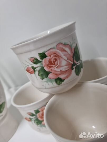 Кувшин и 6 бокалов винтаж