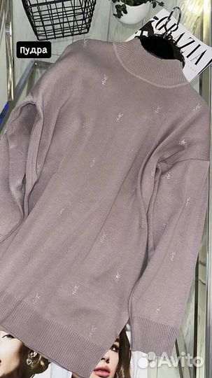 Удлинённый свитер-туника