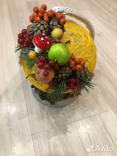 Осенняя поделка из природных материалов