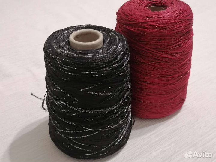 Итальянская пряжа вискоза с люрексом