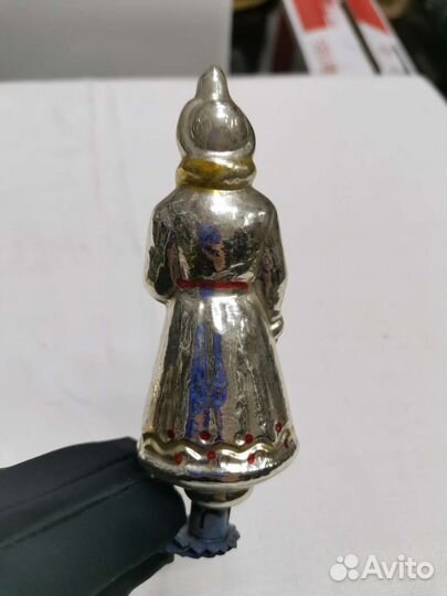 Ёлочная игрушка Снегурочка на прищепке (Ч)