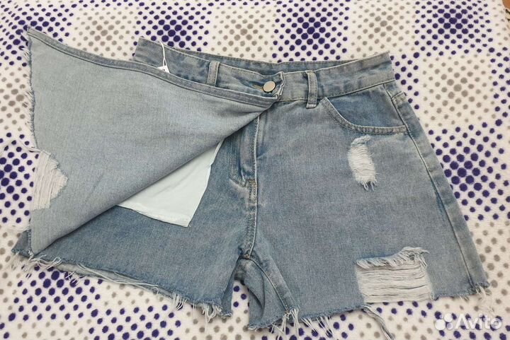 Юбка шорты джинсовая новые 42