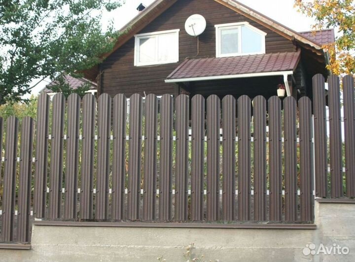 Штакетник, евроштакетник с установкой