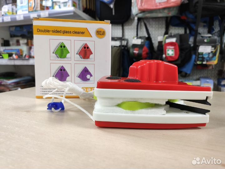 Магнитная щетка для окон и стеклопакетов 18-30 мм