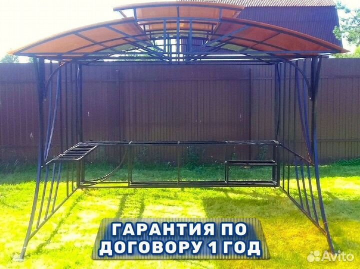 Беседки из поликарбоната оцинкованные